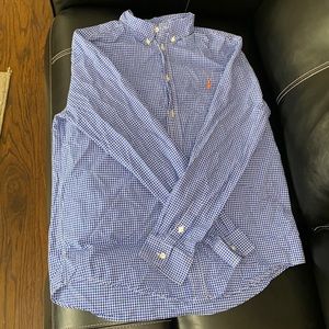 Boy’s long-sleeve striped button down shirt